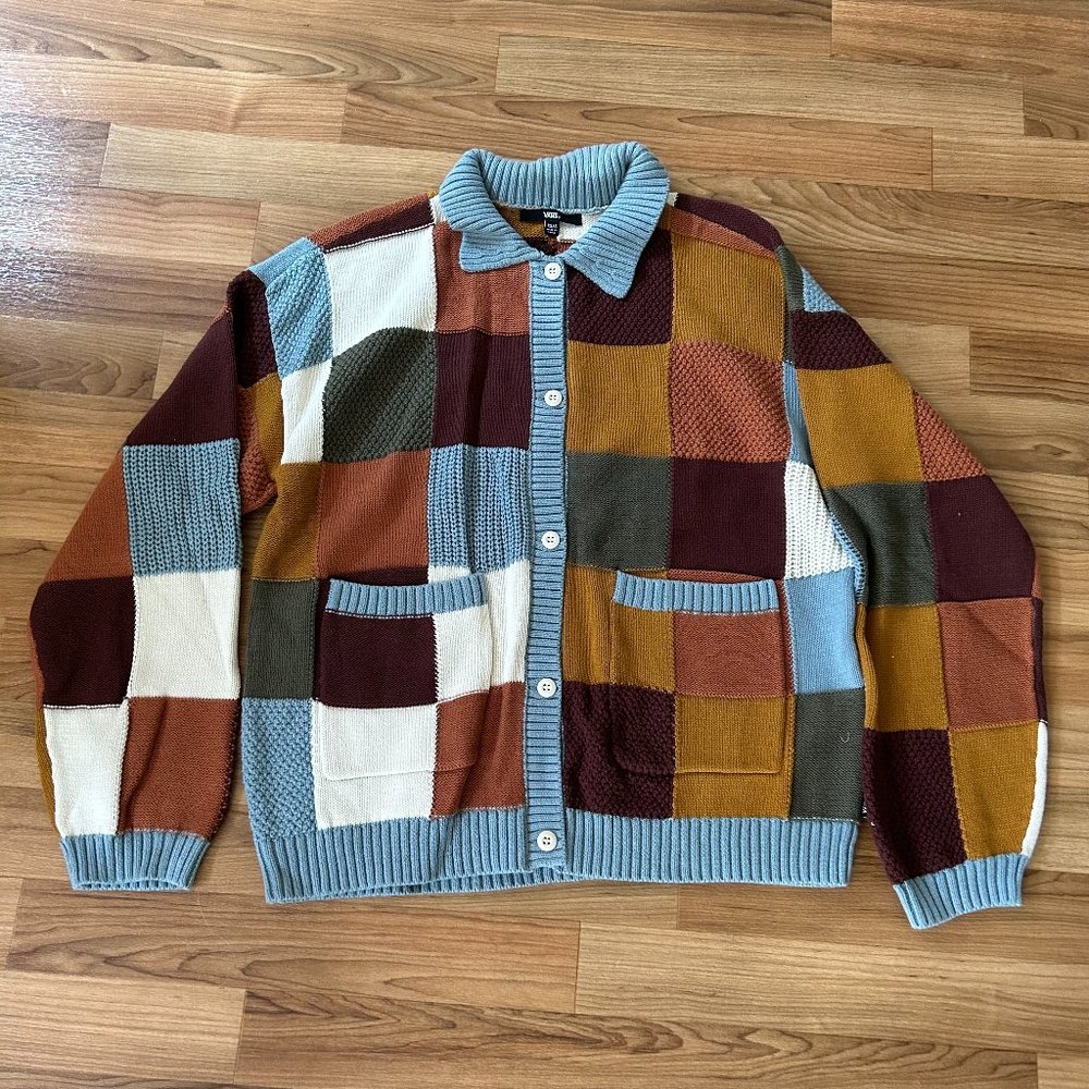 Vans Tike Checker Cardigan Sweater